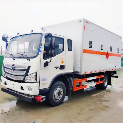 福田歐馬可國(guó)六排半危貨車 額載5噸防爆車 4米8貨箱危險(xiǎn)品運(yùn)輸車